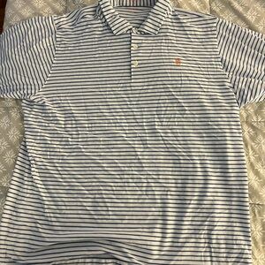 Classic Blue and White Polo Shirt